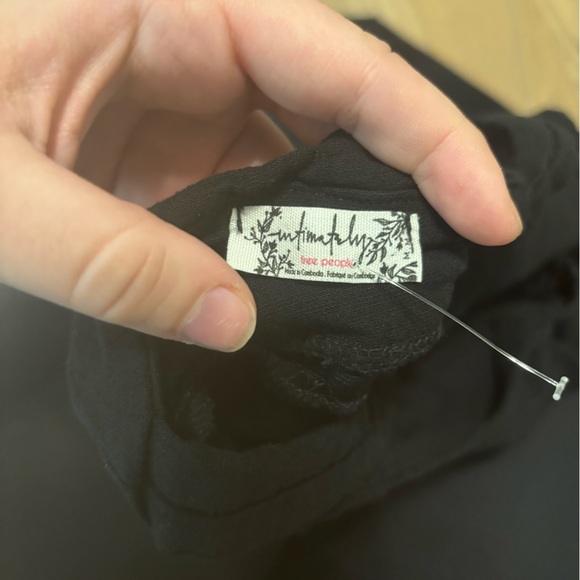 Free People Simply Be Black Bodycon Dress size medium - Picture 4 of 6